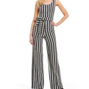 Like New Karl Lagerfeld Paris Striped Jumpsuit